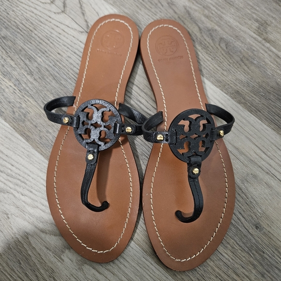Tory Burch Shoes - Tory Burch Mini Miller Leather Thong Sandals